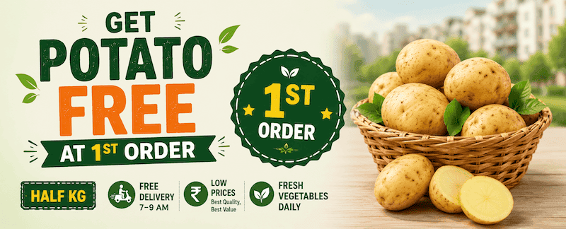 Get Potato Free at 1st Order